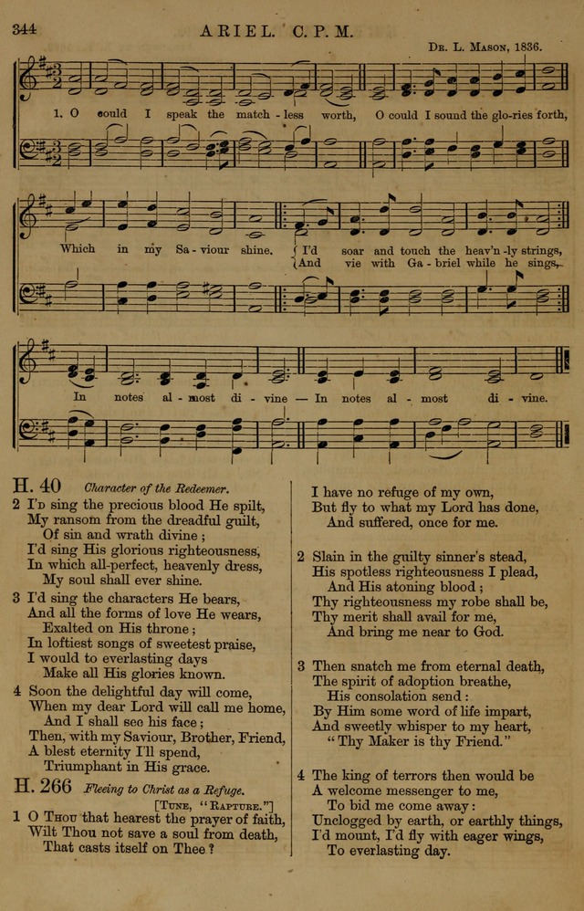 Book of Hymns and Tunes, comprising the psalms and hymns for the worship of God, approved by the general assembly of 1866, arranged with appropriate tunes... by authority of the assembly of 1873 page 342