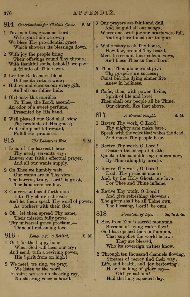 Book of Hymns and Tunes, comprising the psalms and hymns for the worship of God, approved by the general assembly of 1866, arranged with appropriate tunes... by authority of the assembly of 1873 page 374