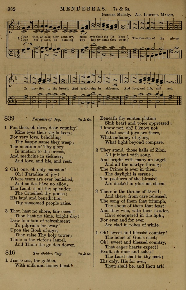 Book of Hymns and Tunes, comprising the psalms and hymns for the worship of God, approved by the general assembly of 1866, arranged with appropriate tunes... by authority of the assembly of 1873 page 380