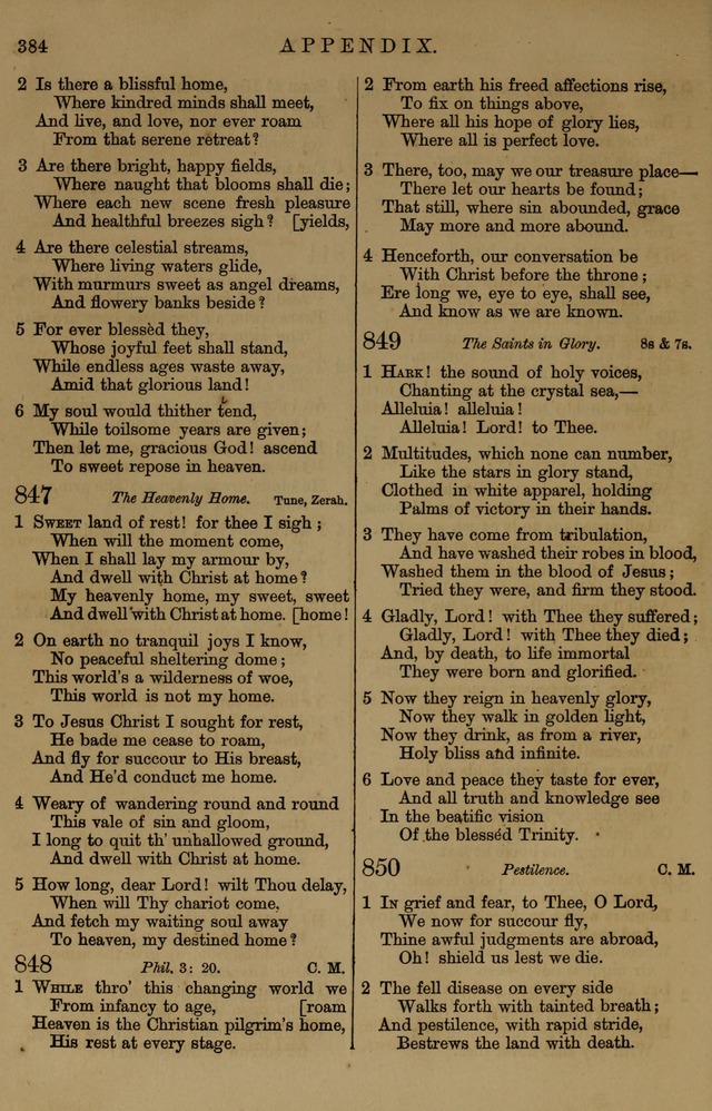 Book of Hymns and Tunes, comprising the psalms and hymns for the worship of God, approved by the general assembly of 1866, arranged with appropriate tunes... by authority of the assembly of 1873 page 382