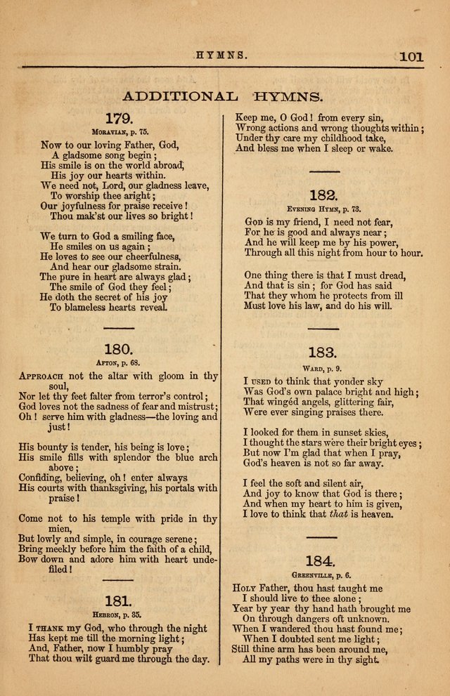 A Book of Hymns and Tunes: for the Sunday-School, the Congregation and Home: 2nd ed. page 110