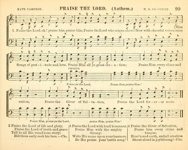 Bright Jewels for the Sunday School: a new collection of Sunday School songs written expressly for this work, many of which are the latest compositions of William B. Bradbury... page 104