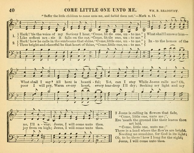 Bright Jewels for the Sunday School: a new collection of Sunday School songs written expressly for this work, many of which are the latest compositions of William B. Bradbury... page 45