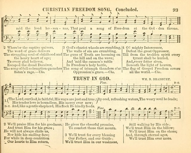 Bright Jewels for the Sunday School: a new collection of Sunday School songs written expressly for this work, many of which are the latest compositions of William B. Bradbury... page 98