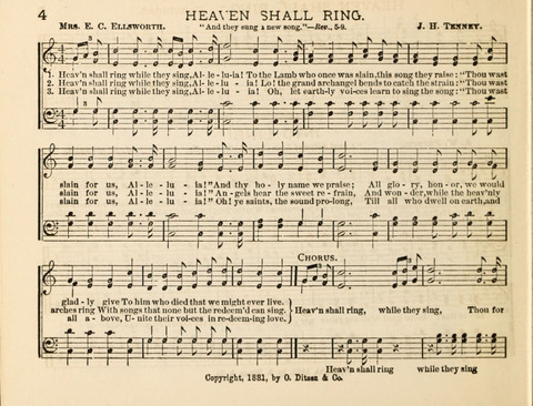 The Beacon Light: a collection of Hymns and Tunes for Sunday School page 4