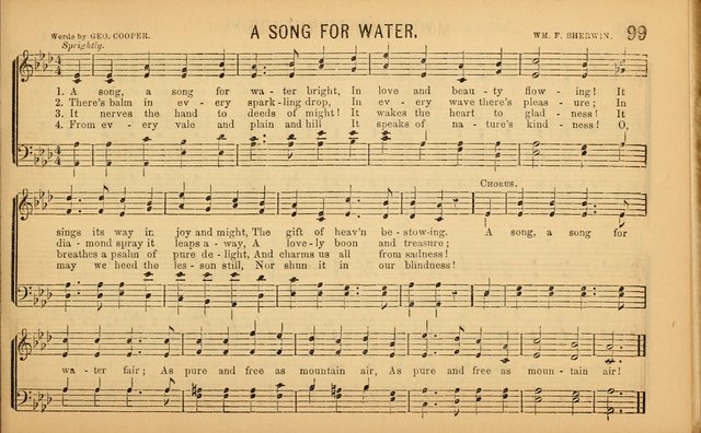 Bugle Notes for the Temperance Army: a collection of songs, quartettes, and glees, adapted to the use of all temperance gatherings, glee clubs, etc. ... page 100