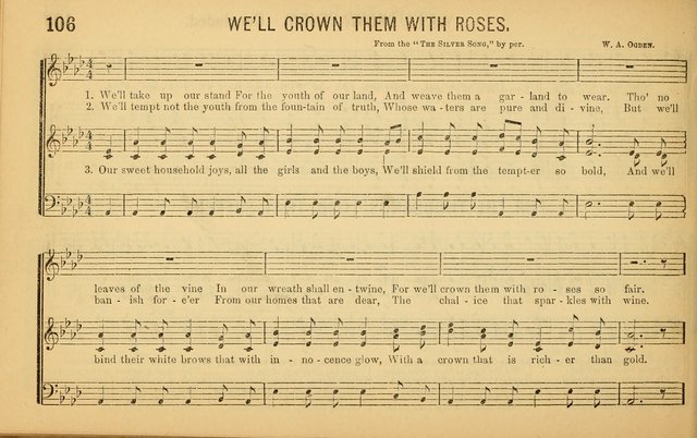 Bugle Notes for the Temperance Army: a collection of songs, quartettes, and glees, adapted to the use of all temperance gatherings, glee clubs, etc. ... page 107