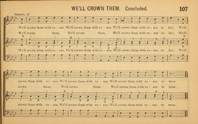 Bugle Notes for the Temperance Army: a collection of songs, quartettes, and glees, adapted to the use of all temperance gatherings, glee clubs, etc. ... page 108