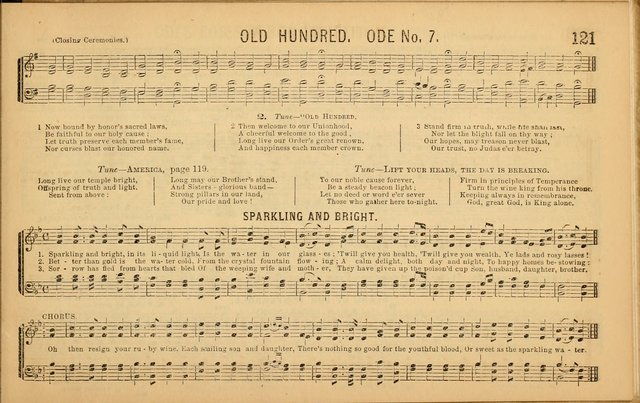 Bugle Notes for the Temperance Army: a collection of songs, quartettes, and glees, adapted to the use of all temperance gatherings, glee clubs, etc. ... page 122