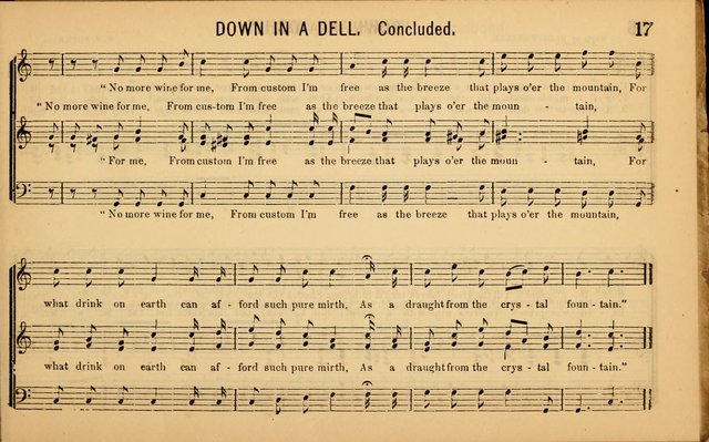 Bugle Notes for the Temperance Army: a collection of songs, quartettes, and glees, adapted to the use of all temperance gatherings, glee clubs, etc. ... page 18