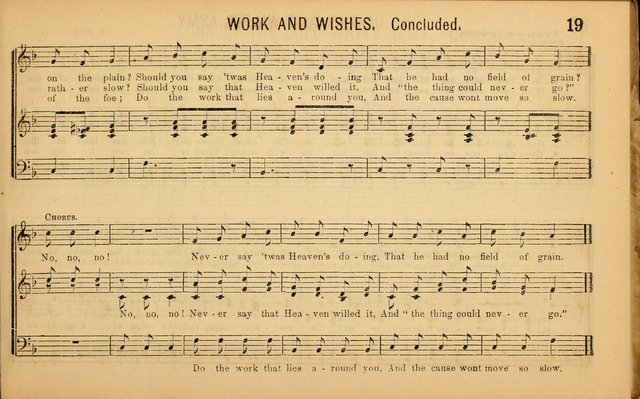 Bugle Notes for the Temperance Army: a collection of songs, quartettes, and glees, adapted to the use of all temperance gatherings, glee clubs, etc. ... page 20