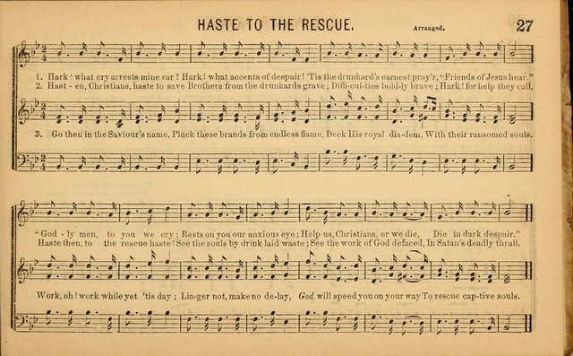 Bugle Notes for the Temperance Army: a collection of songs, quartettes, and glees, adapted to the use of all temperance gatherings, glee clubs, etc. ... page 28