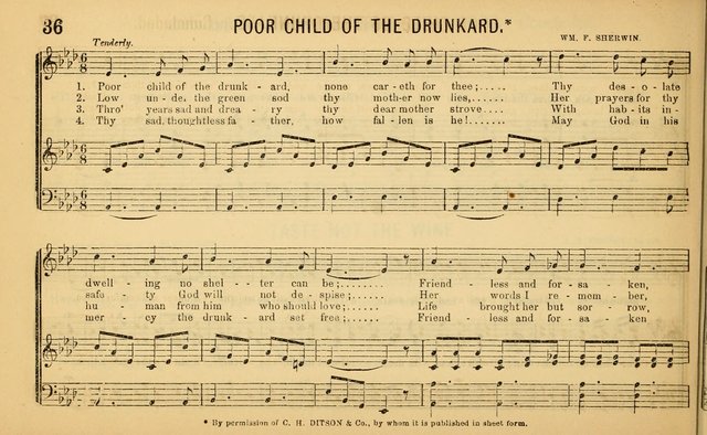 Bugle Notes for the Temperance Army: a collection of songs, quartettes, and glees, adapted to the use of all temperance gatherings, glee clubs, etc. ... page 37