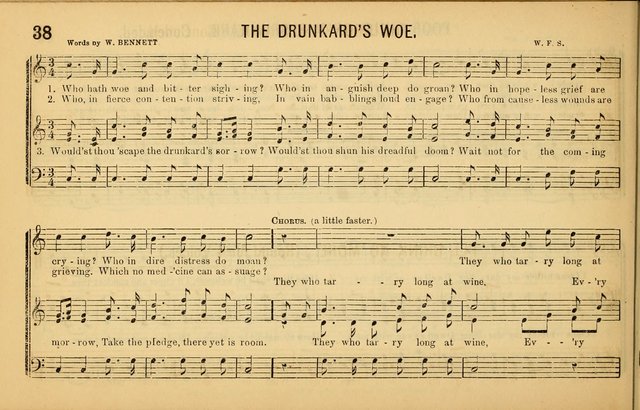 Bugle Notes for the Temperance Army: a collection of songs, quartettes, and glees, adapted to the use of all temperance gatherings, glee clubs, etc. ... page 39