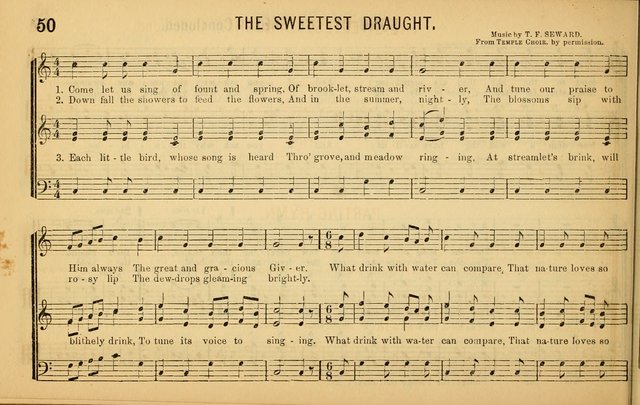 Bugle Notes for the Temperance Army: a collection of songs, quartettes, and glees, adapted to the use of all temperance gatherings, glee clubs, etc. ... page 51