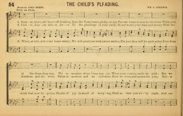 Bugle Notes for the Temperance Army: a collection of songs, quartettes, and glees, adapted to the use of all temperance gatherings, glee clubs, etc. ... page 55