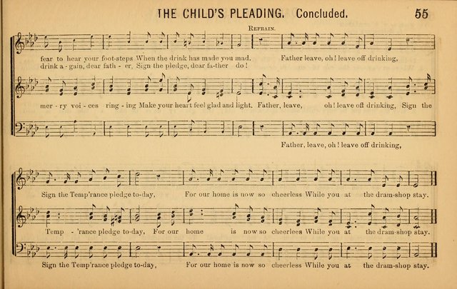 Bugle Notes for the Temperance Army: a collection of songs, quartettes, and glees, adapted to the use of all temperance gatherings, glee clubs, etc. ... page 56