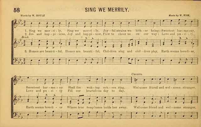 Bugle Notes for the Temperance Army: a collection of songs, quartettes, and glees, adapted to the use of all temperance gatherings, glee clubs, etc. ... page 59