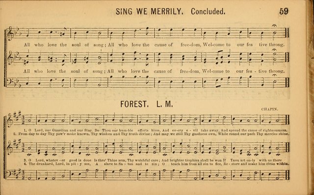 Bugle Notes for the Temperance Army: a collection of songs, quartettes, and glees, adapted to the use of all temperance gatherings, glee clubs, etc. ... page 60