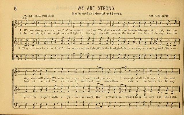 Bugle Notes for the Temperance Army: a collection of songs, quartettes, and glees, adapted to the use of all temperance gatherings, glee clubs, etc. ... page 7