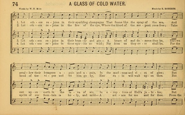 Bugle Notes for the Temperance Army: a collection of songs, quartettes, and glees, adapted to the use of all temperance gatherings, glee clubs, etc. ... page 75