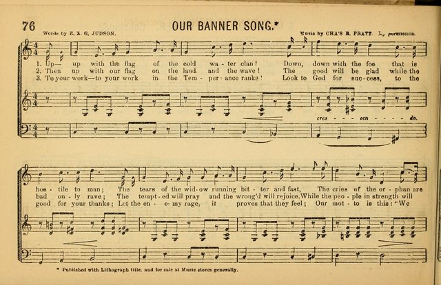 Bugle Notes for the Temperance Army: a collection of songs, quartettes, and glees, adapted to the use of all temperance gatherings, glee clubs, etc. ... page 77