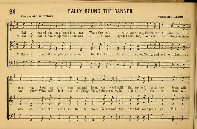 Bugle Notes for the Temperance Army: a collection of songs, quartettes, and glees, adapted to the use of all temperance gatherings, glee clubs, etc. ... page 87