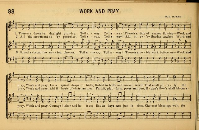 Bugle Notes for the Temperance Army: a collection of songs, quartettes, and glees, adapted to the use of all temperance gatherings, glee clubs, etc. ... page 89