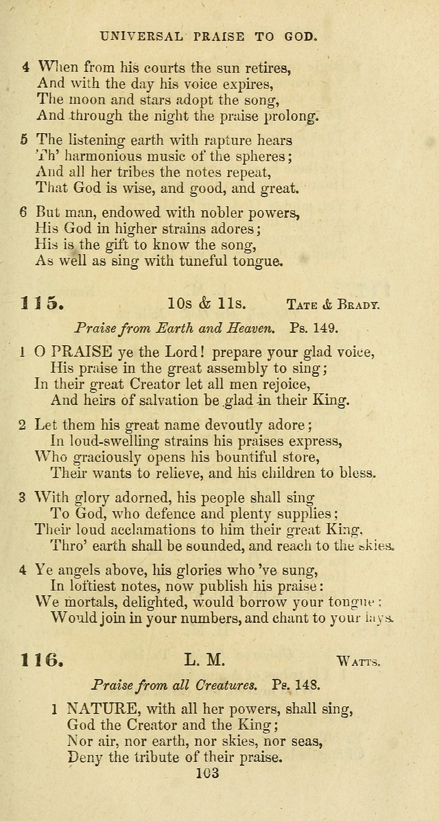 The Baptist Psalmody: a selection of hymns for the worship of God page 103