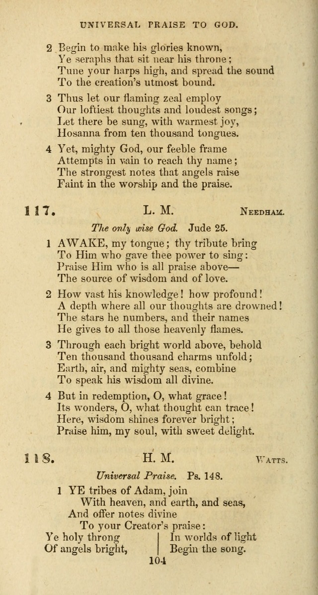 The Baptist Psalmody: a selection of hymns for the worship of God page 104