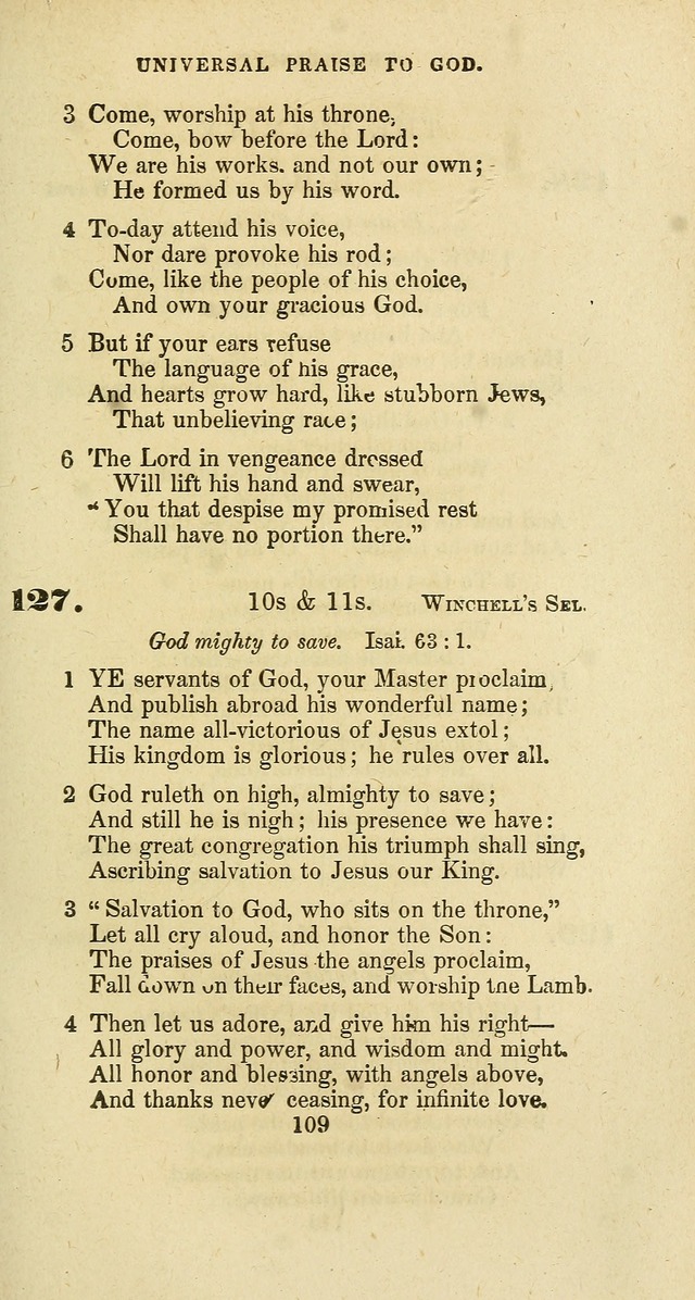 The Baptist Psalmody: a selection of hymns for the worship of God page 109