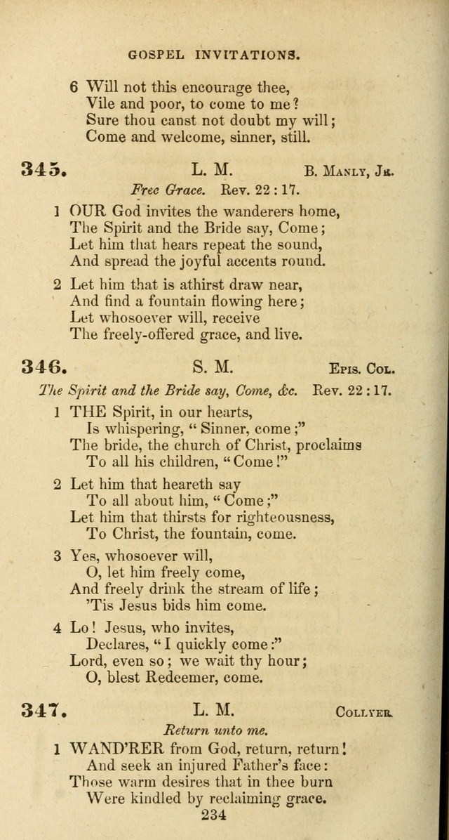 The Baptist Psalmody: a selection of hymns for the worship of God page 234