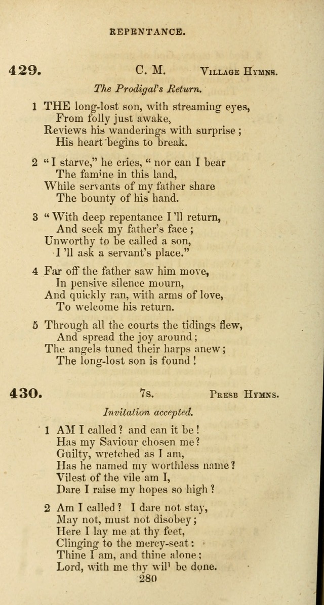 The Baptist Psalmody: a selection of hymns for the worship of God page 280