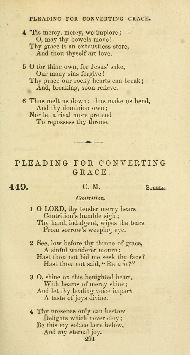 The Baptist Psalmody: a selection of hymns for the worship of God page 291