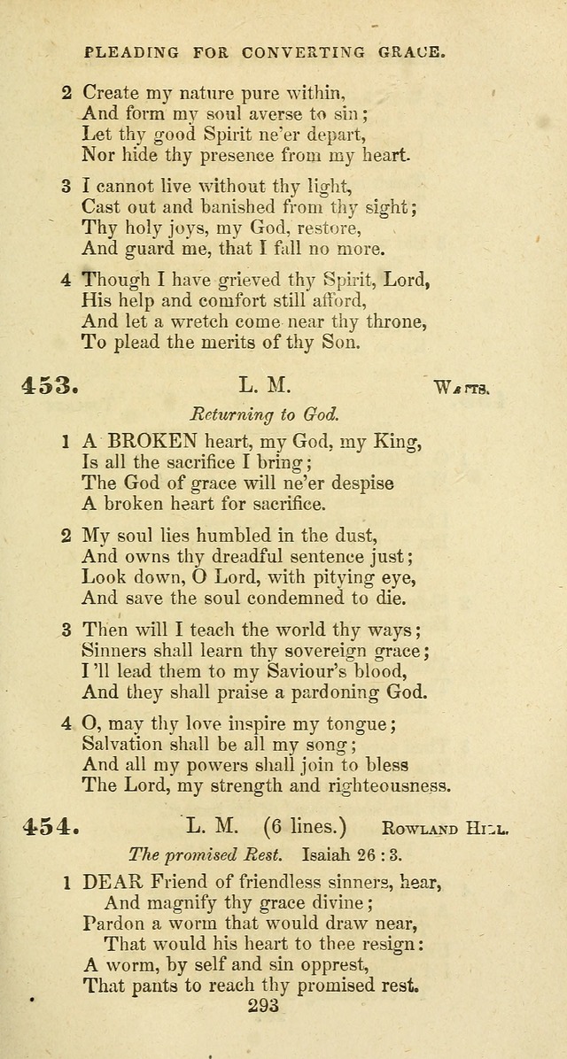 The Baptist Psalmody: a selection of hymns for the worship of God page 293