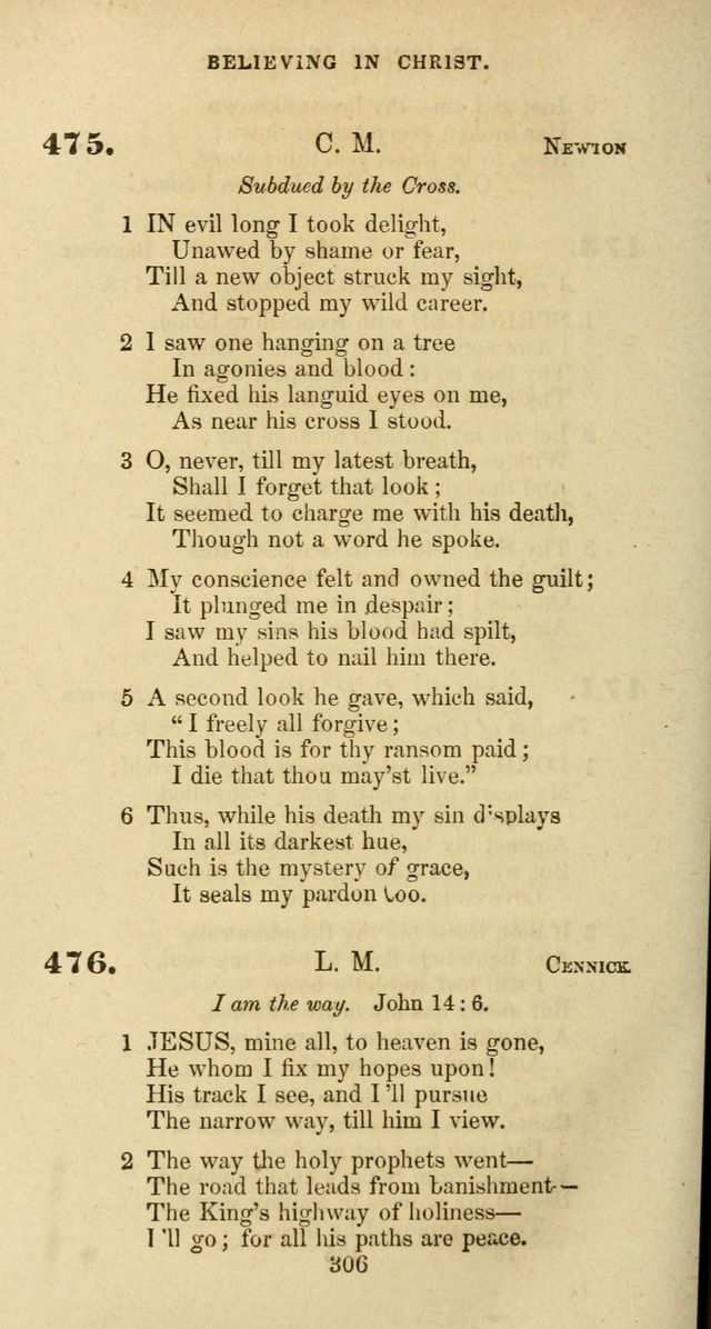 The Baptist Psalmody: a selection of hymns for the worship of God page 306