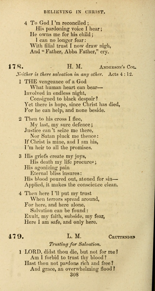 The Baptist Psalmody: a selection of hymns for the worship of God page 308