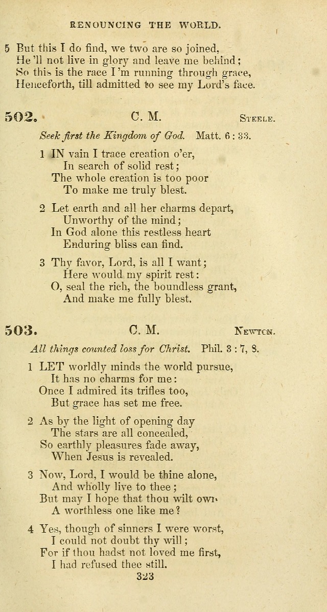 The Baptist Psalmody: a selection of hymns for the worship of God page 323