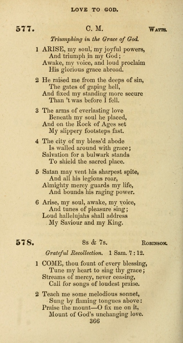 The Baptist Psalmody: a selection of hymns for the worship of God page 366