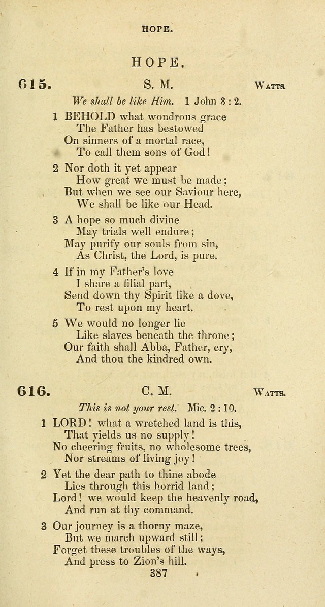 The Baptist Psalmody: a selection of hymns for the worship of God page 387