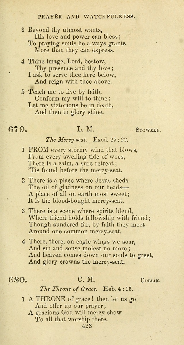 The Baptist Psalmody: a selection of hymns for the worship of God page 423