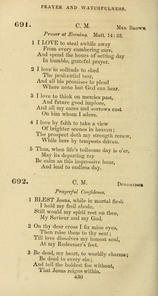 The Baptist Psalmody: a selection of hymns for the worship of God page 430