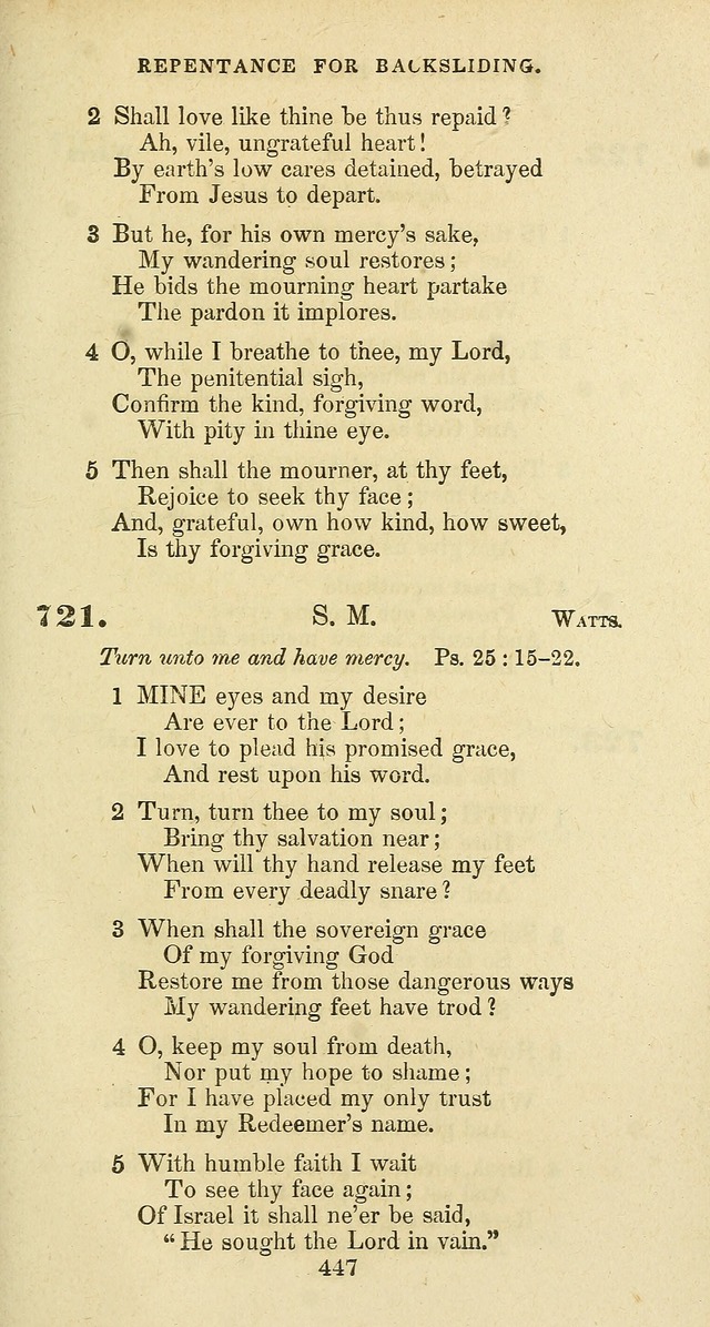 The Baptist Psalmody: a selection of hymns for the worship of God page 447