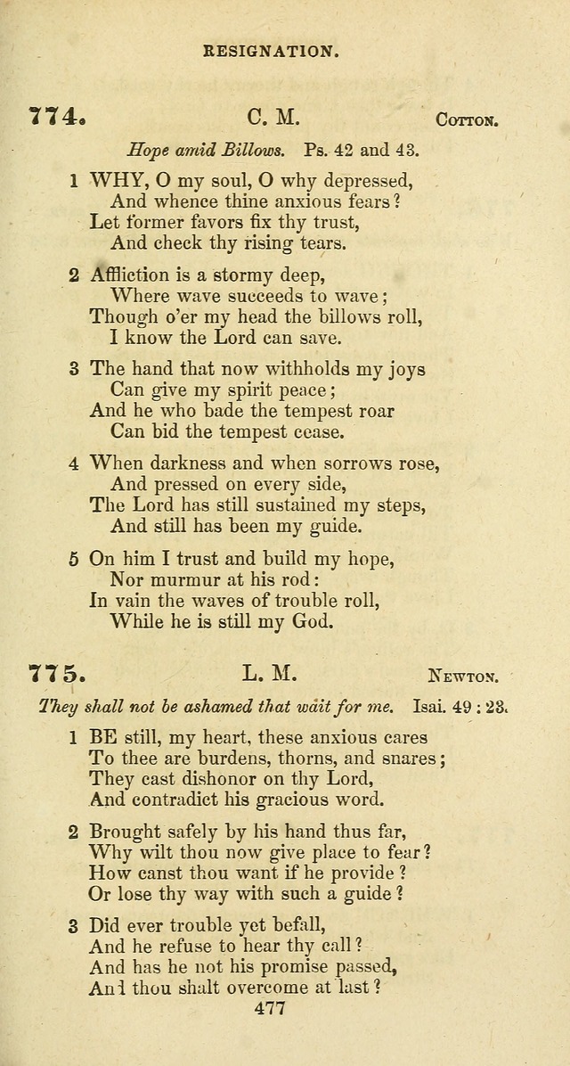 The Baptist Psalmody: a selection of hymns for the worship of God page 477