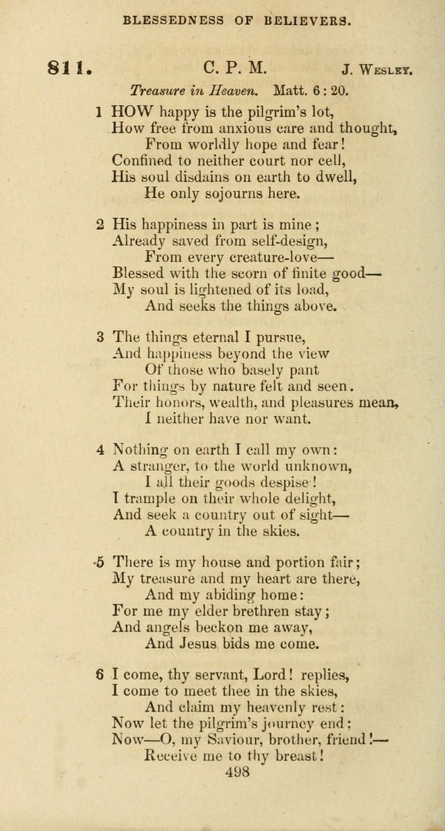 The Baptist Psalmody: a selection of hymns for the worship of God page 498