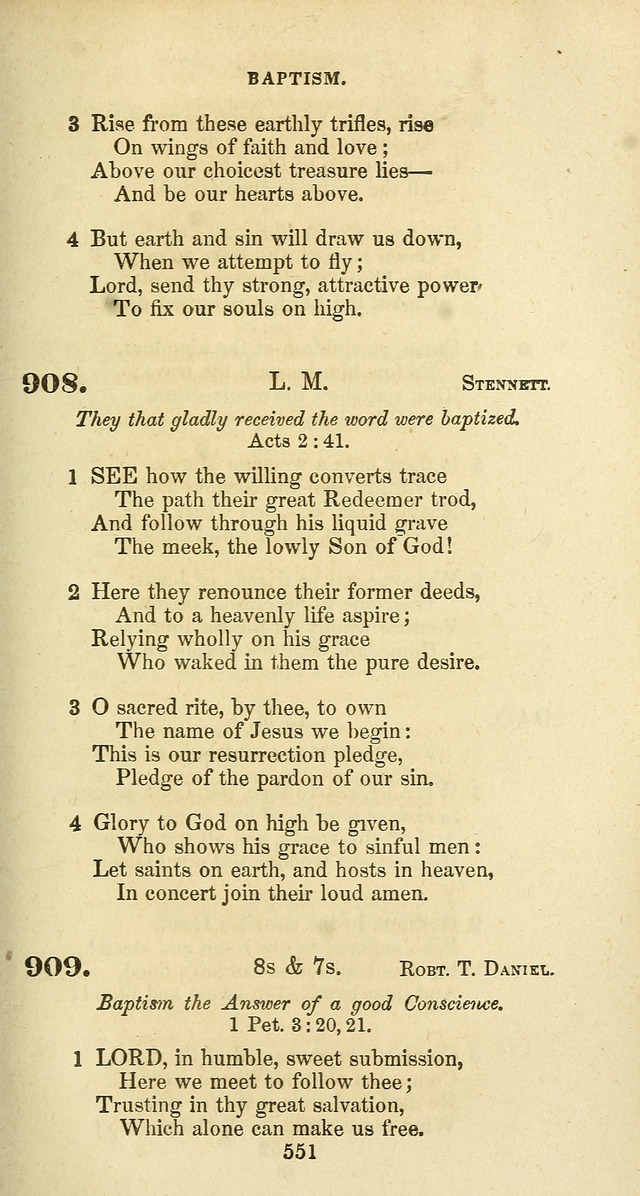 The Baptist Psalmody: a selection of hymns for the worship of God page 551