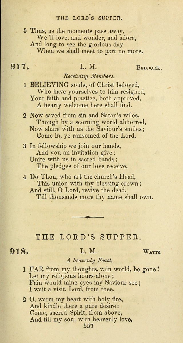 The Baptist Psalmody: a selection of hymns for the worship of God page 557