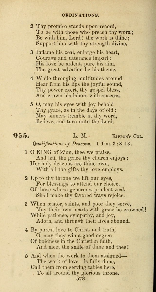 The Baptist Psalmody: a selection of hymns for the worship of God page 578