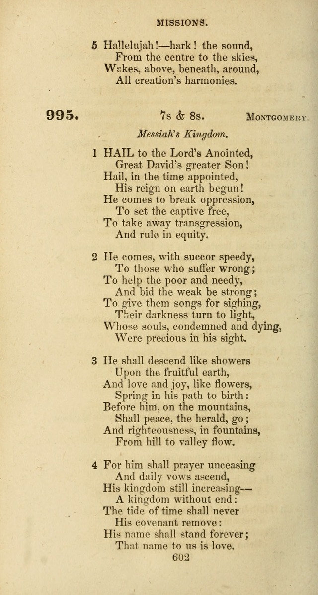 The Baptist Psalmody: a selection of hymns for the worship of God page 602