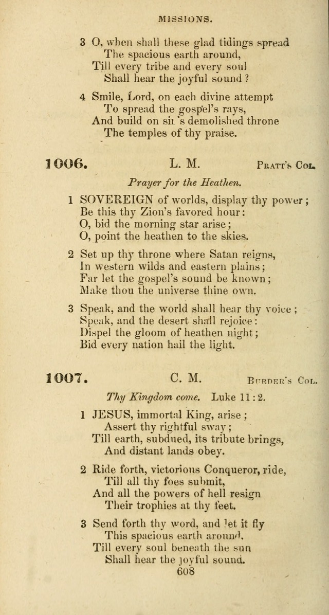 The Baptist Psalmody: a selection of hymns for the worship of God page 608